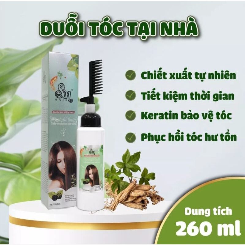 Duỗi tóc tại nhà không cần nhiệt 260ml