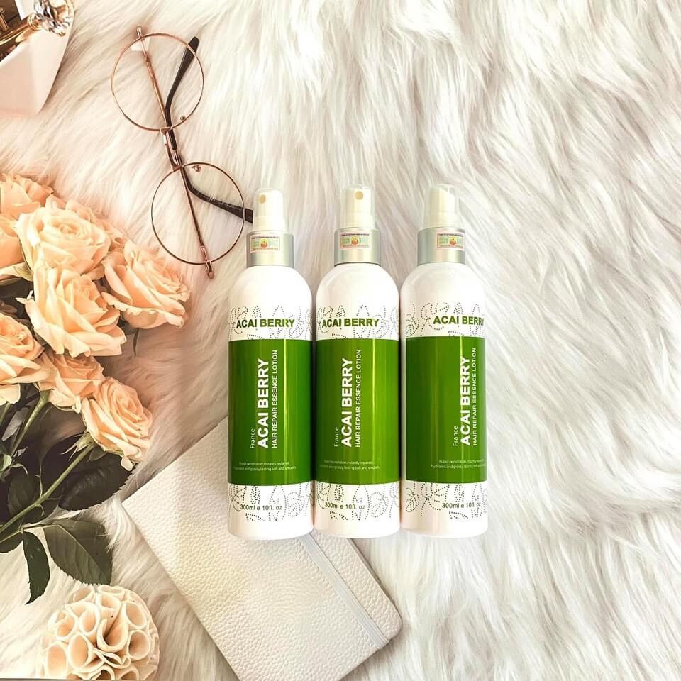 Xịt dưỡng đạm chăm sóc dưỡng tóc Collagen Acai  300ml