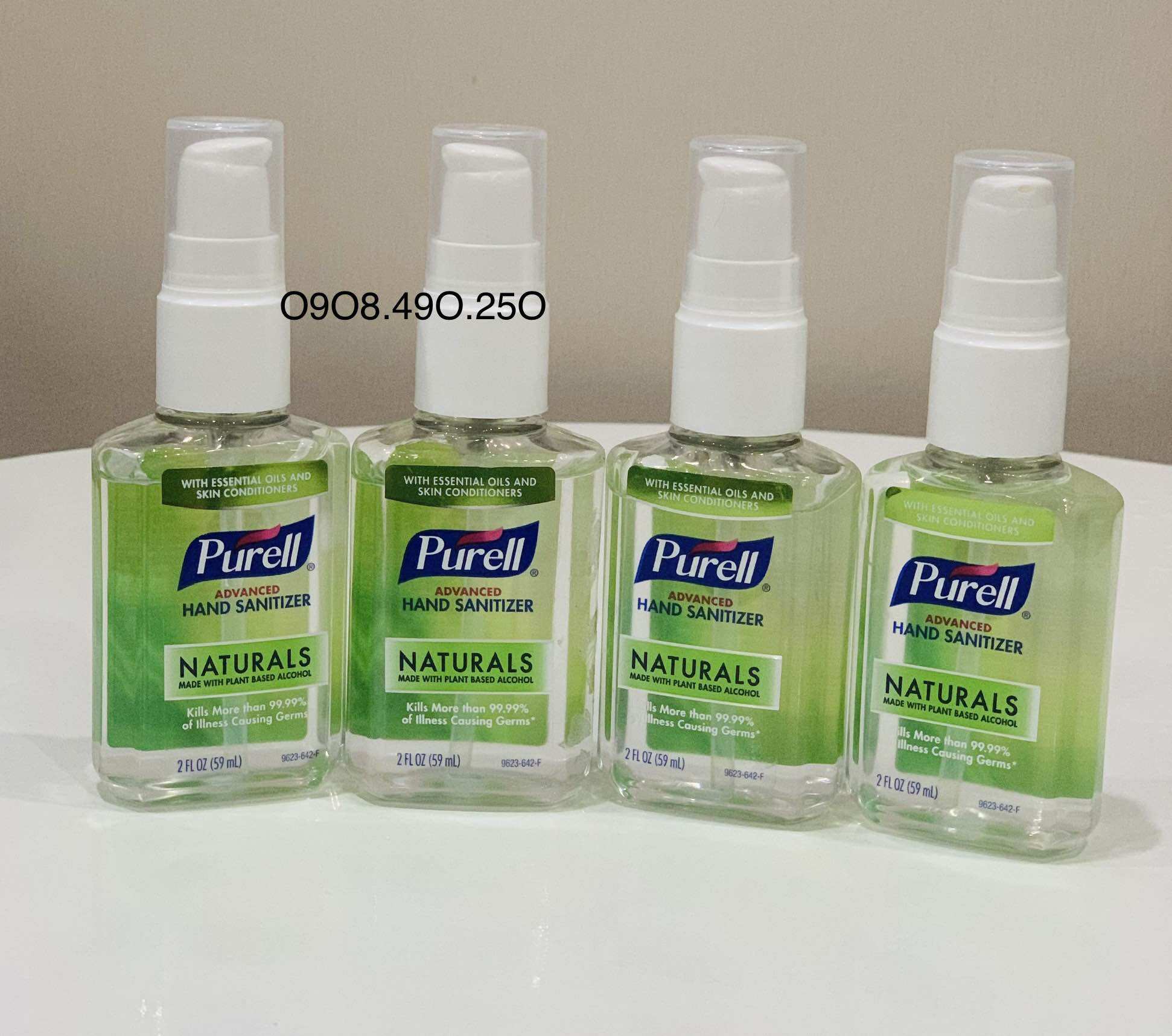 Nước rửa tay khô Purell 59ml, diệt khuẩn đến 99% không khô da, xách tay Mỹ,