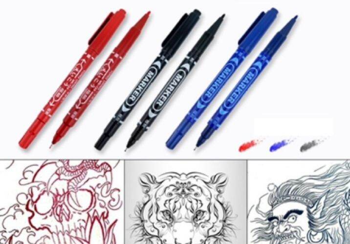 Bút vẽ tattoo lên da