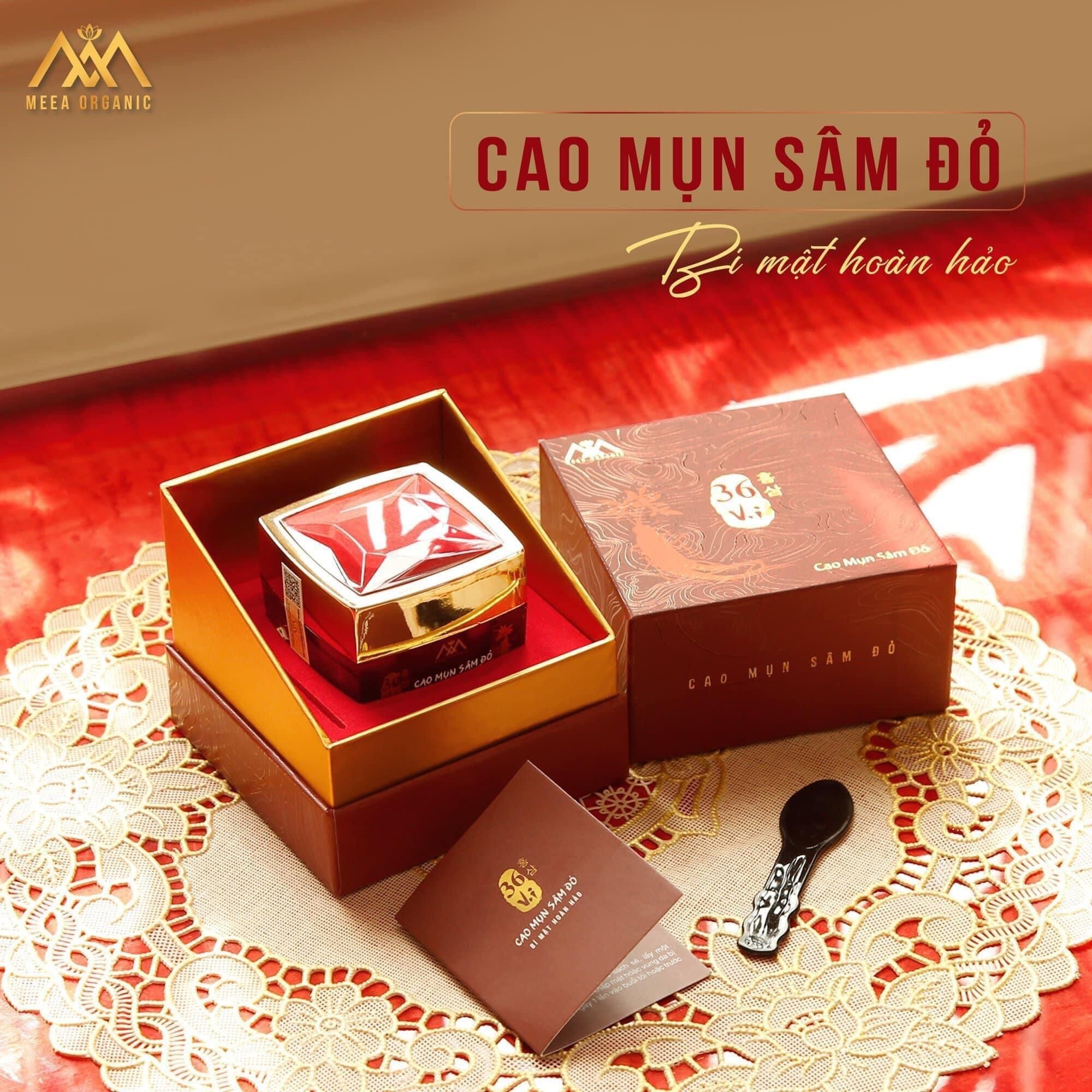 Cao mụn sâm đỏ 36 vị 15gr Meea Organic