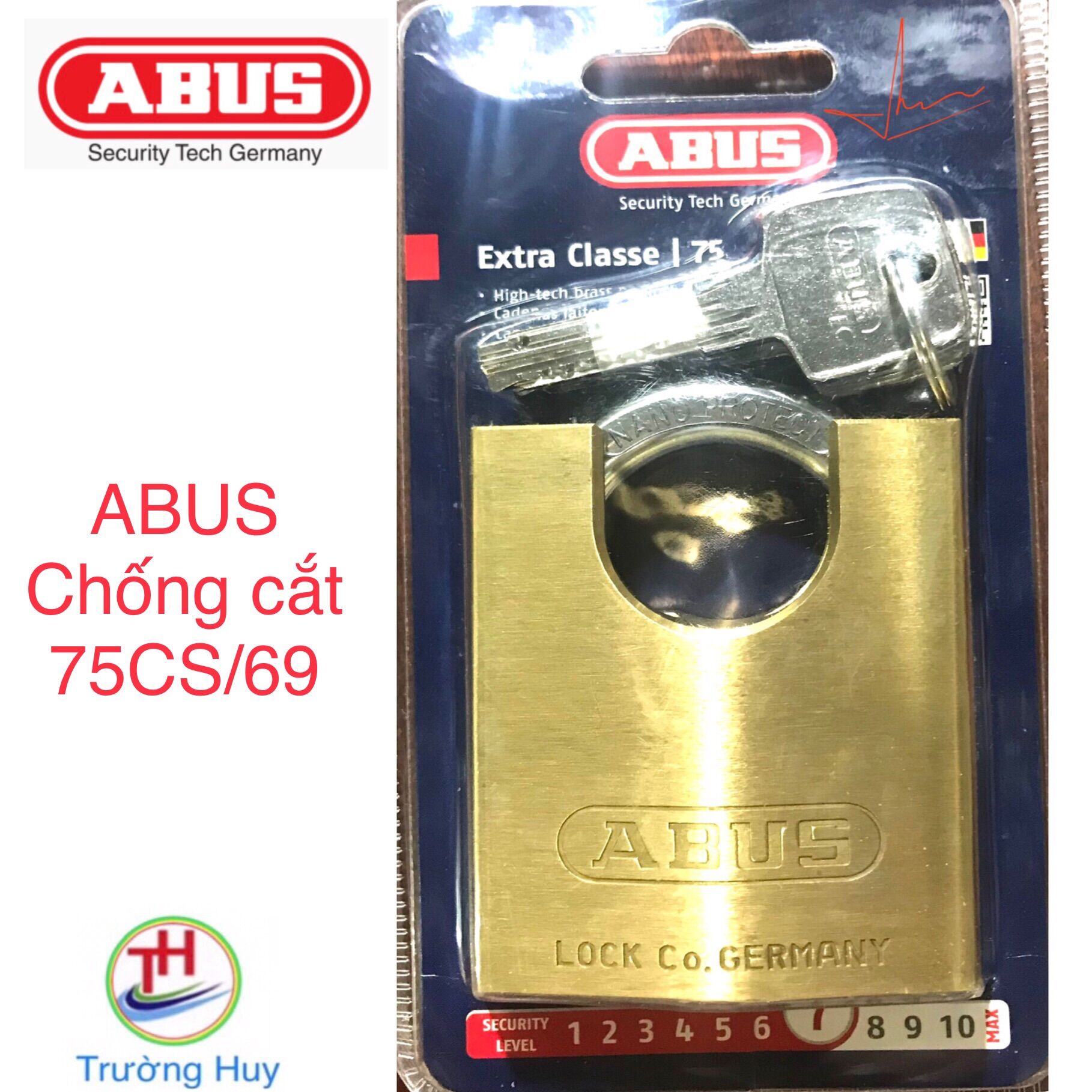 Khoá chống cắt abus 75cs/69 - bảo hành 3 năm