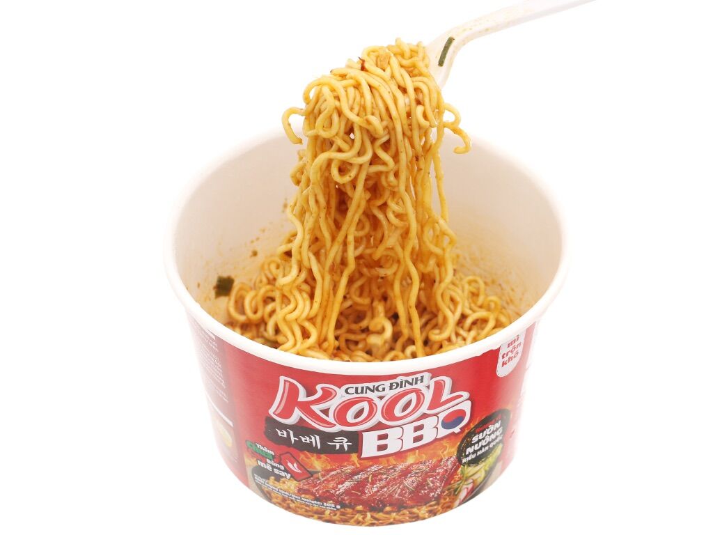 Mì trộn CUNG ĐINH Mì Kool Sốt BBQ ( Thùng 12 hộp 105g) - Date mới