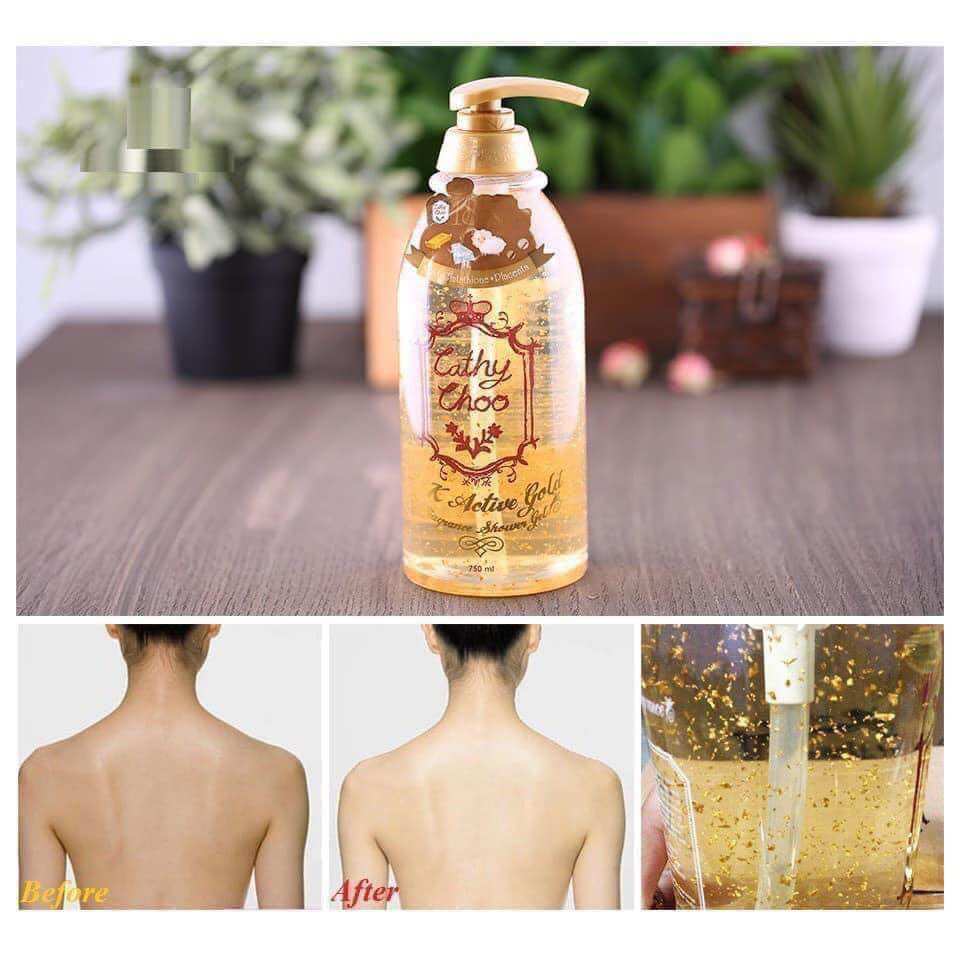 sữa tắm cathy choo 24k 750ml thái lan