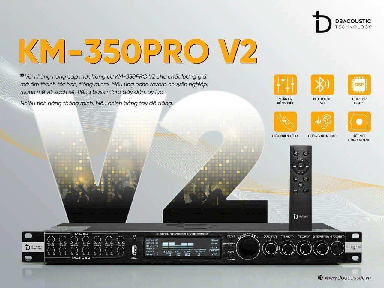 Vang số cao cấp dbacoustic km350pro v2 - bh 36 tháng