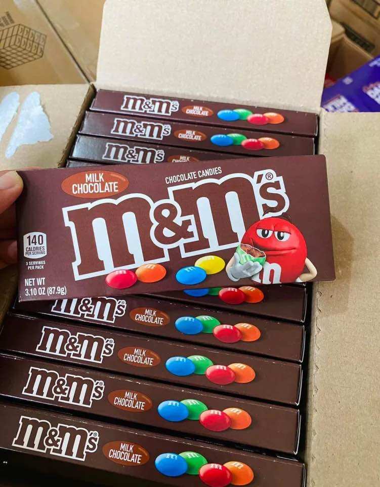 (U.S.A)Kẹo Sô Cô La Sữa M&M Milk Chocolate 87.9g