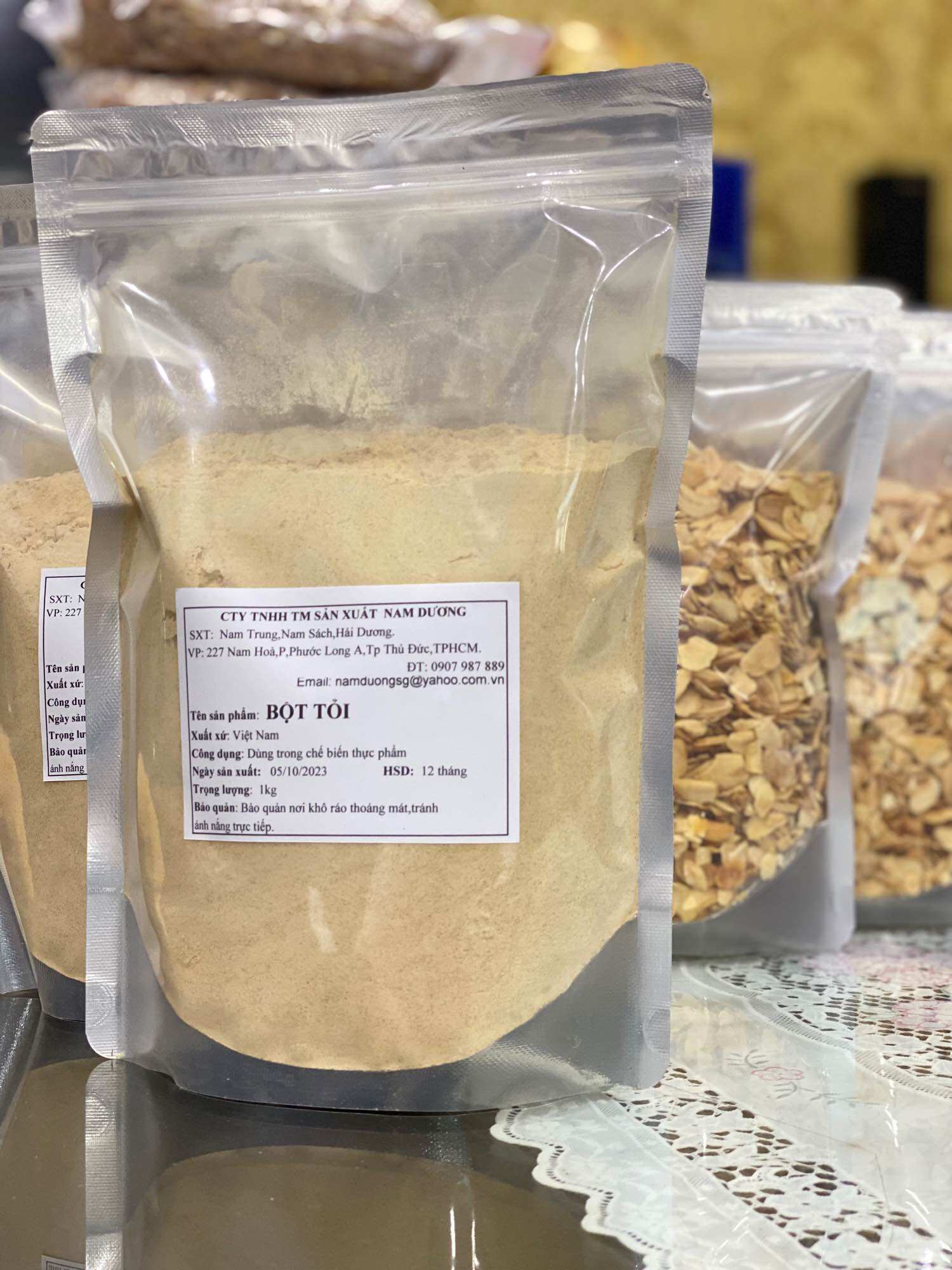 Bột Tỏi Nguyên Chất 100% ướp thịt thơm ngon - 1kg