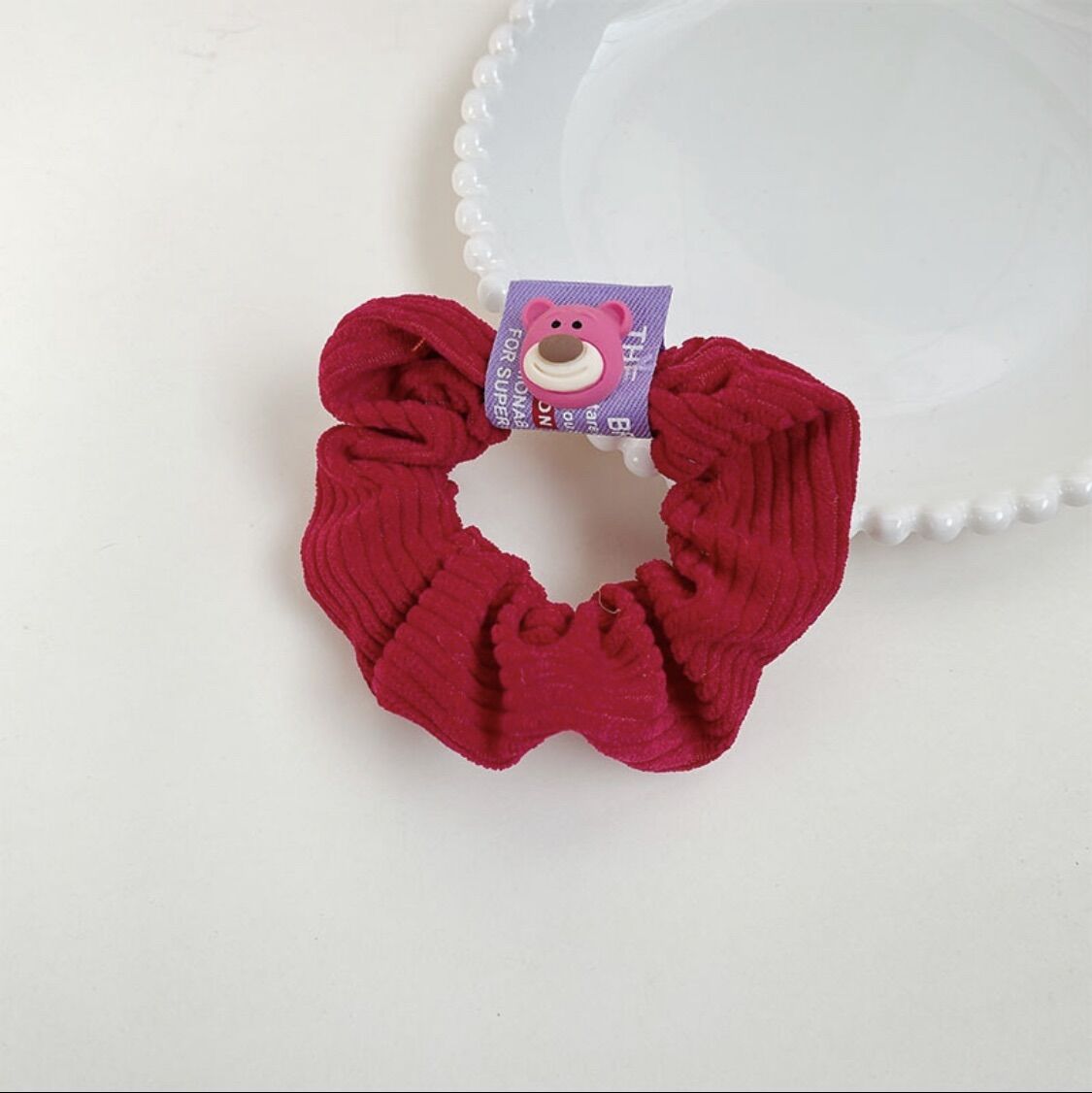 Dây Buộc Tóc Scrunchies Gấu Dâu/ Lotso