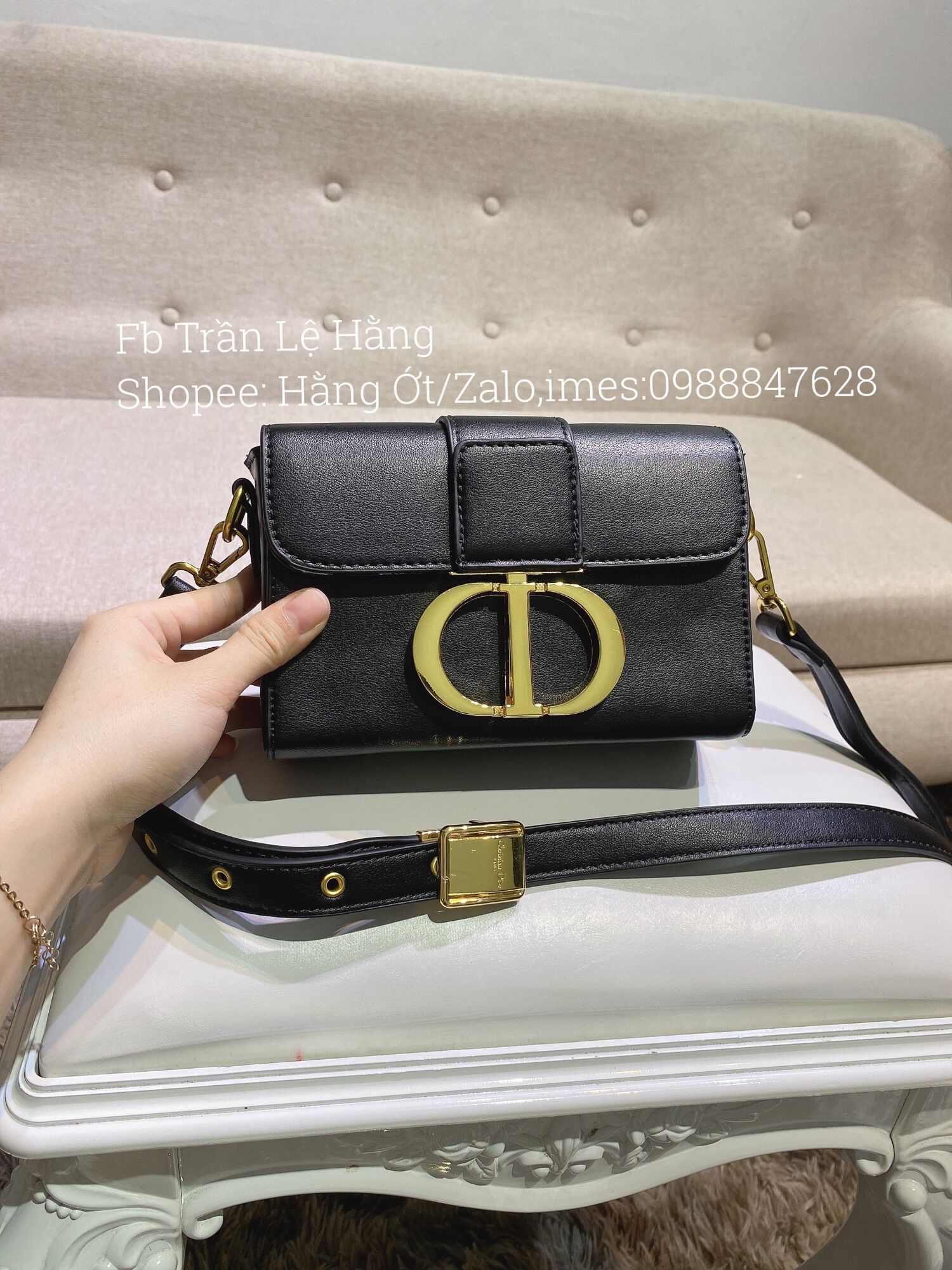 Túi Dor Chữ CD hot Hit size mini 18cm full hộp