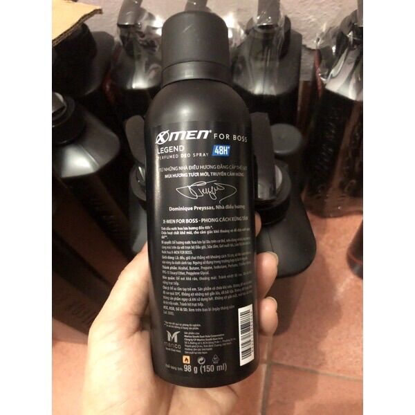 Xịt khử mùi Xmen For Boss LEGEND 150ml