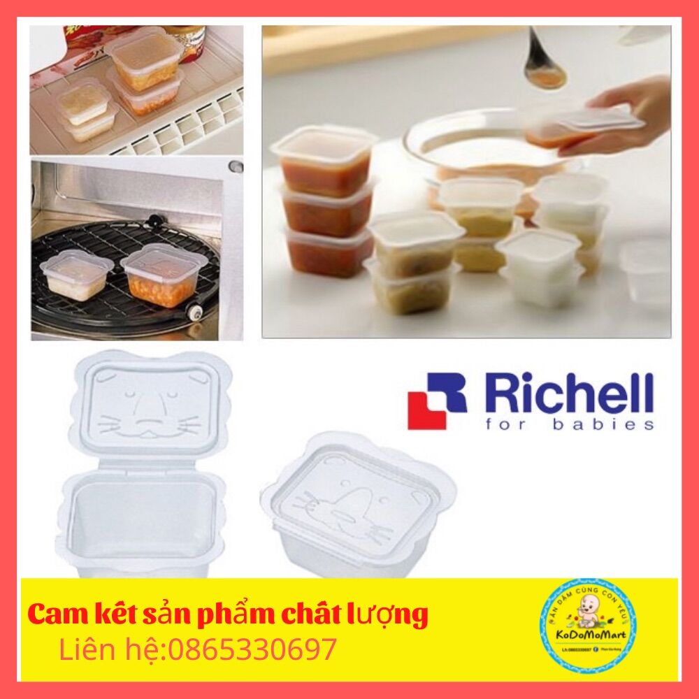 Khay Trữ Đông Richell  bộ chia thức ăn Nhật Bản