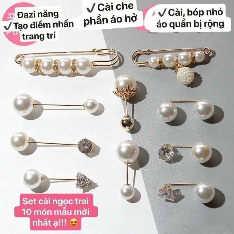Set 9 Cài Áo Váy Quần Siêu Xinh