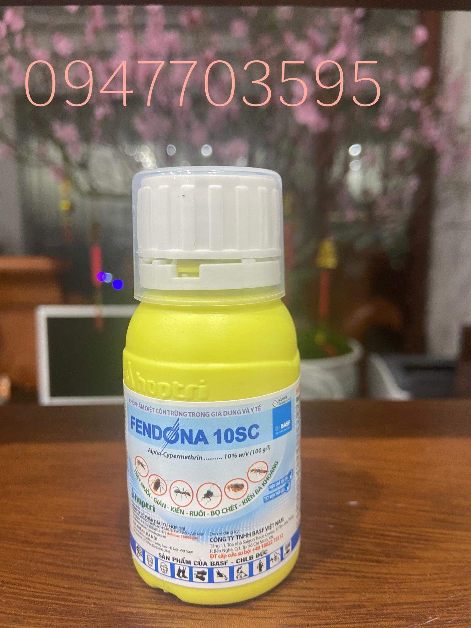Hoá chất diệt côn trùng tẩm mùng màn, không mùi phòng trừ  ruồi, muỗi, kiến ba khoang, gián , bọ chét Fendona 10SC chai 50 ml . Basf . Tổng kho Mối Muỗi Miền Bắc
