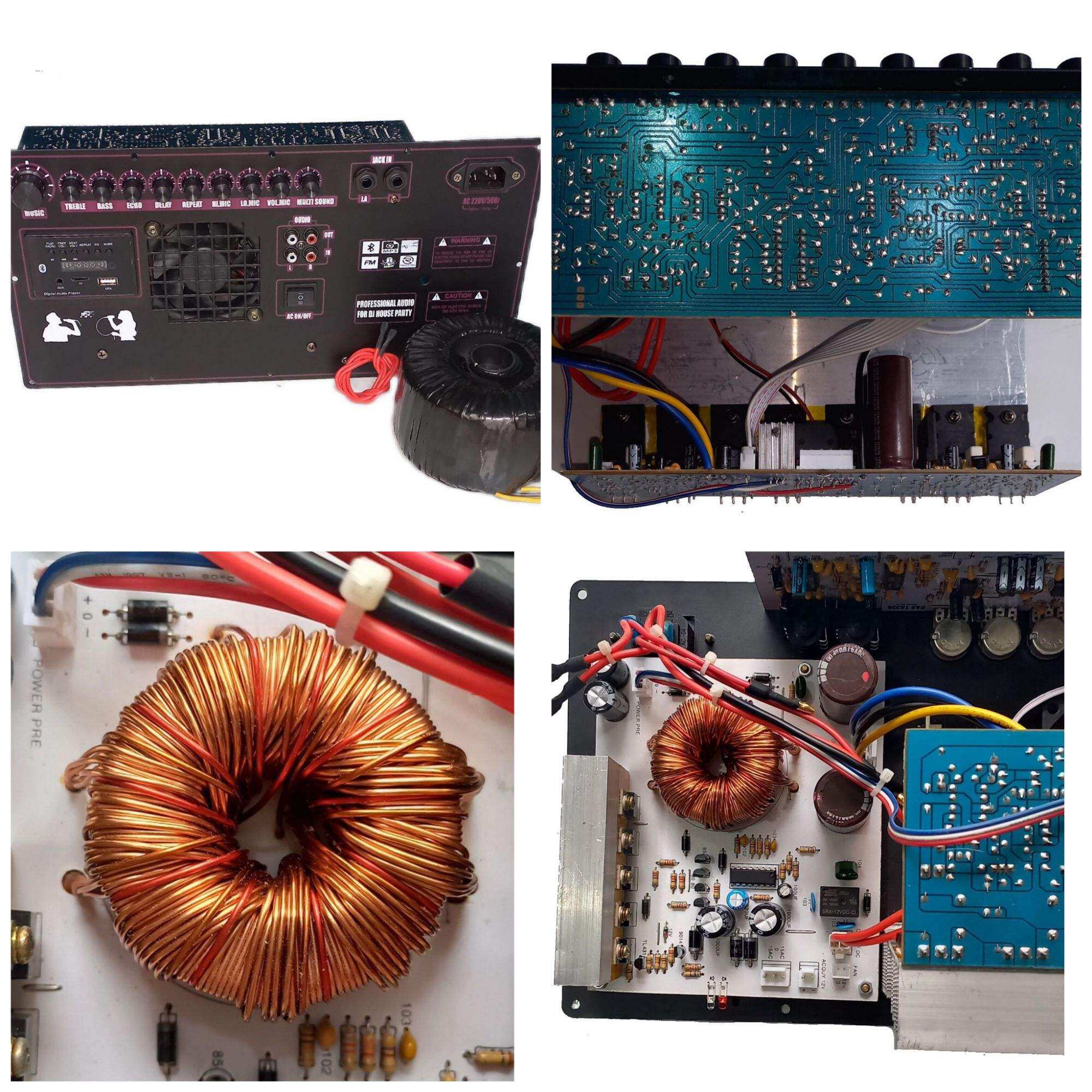 Mạch loa kéo stereo 8 sò công suất MAX