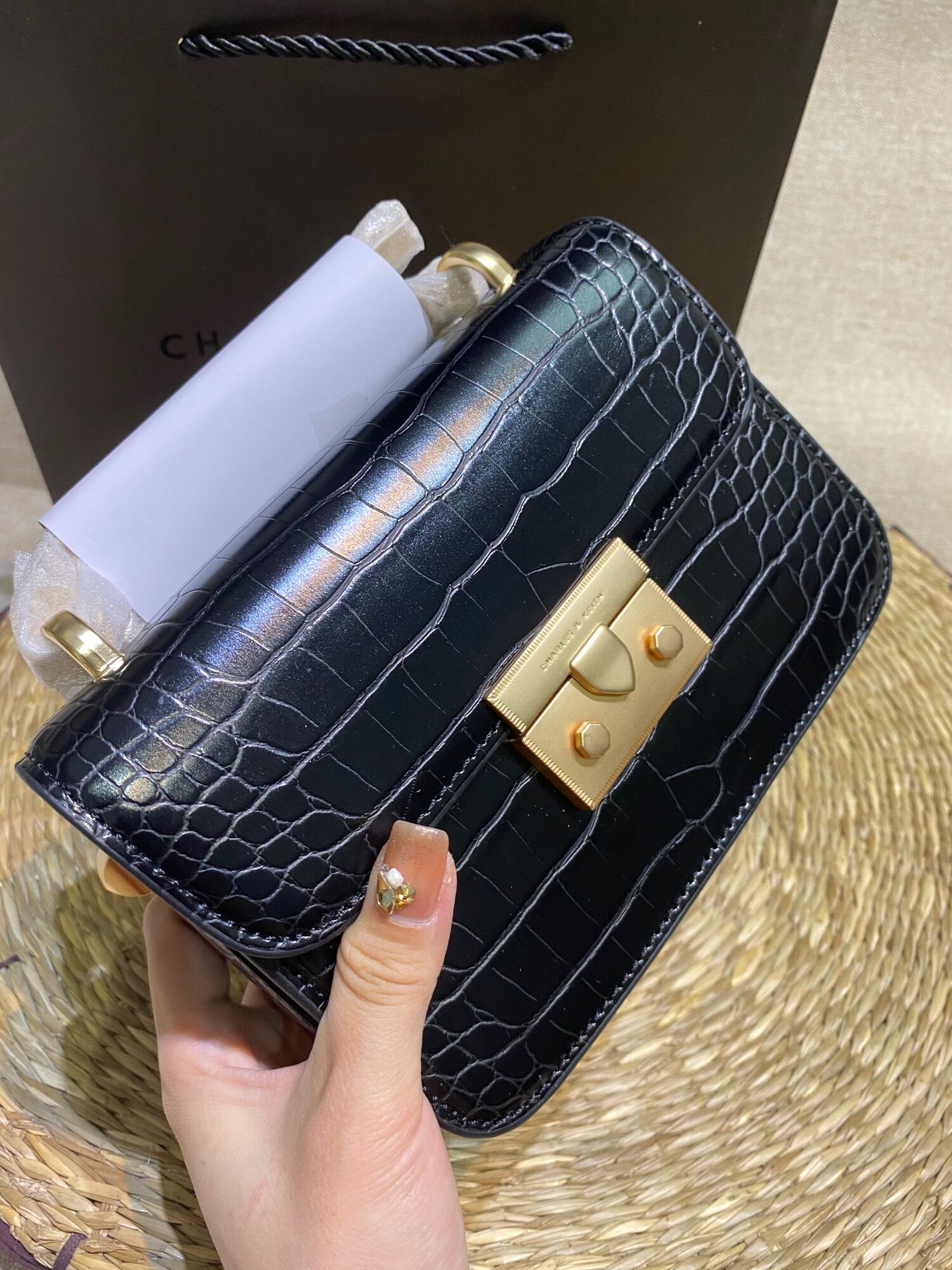 Túi Chữ C Hàng Xuuuất size mini 18cm