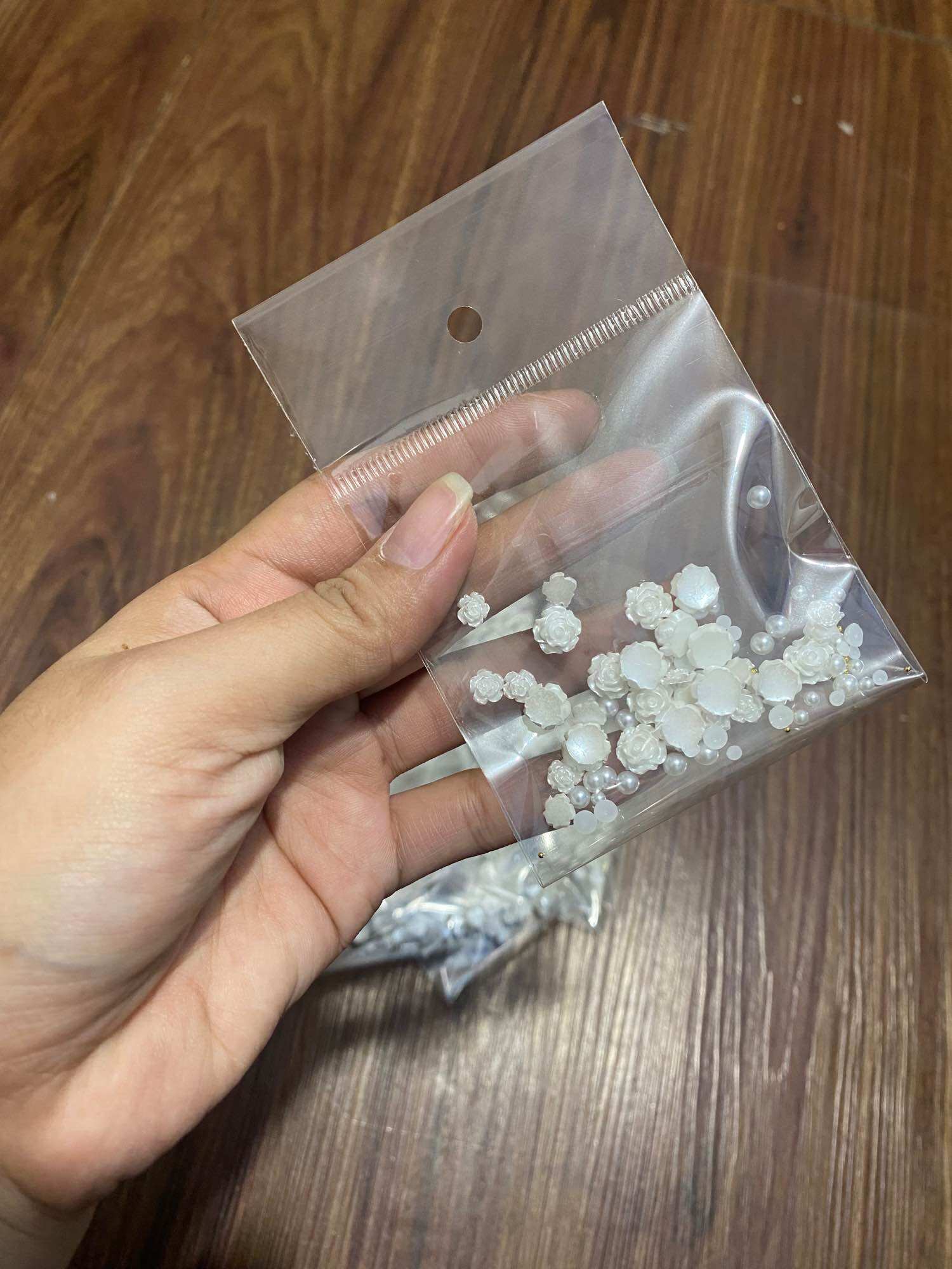 [MÃ81] 10 hoa nhựa trang trí móng tay