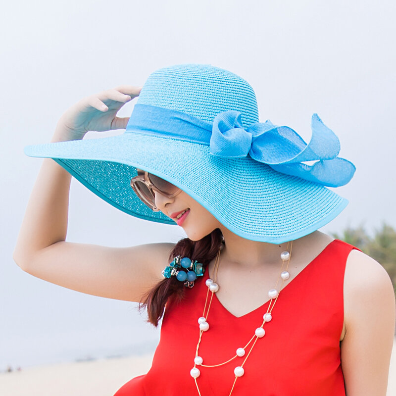 Mũ chống nắng che nắng, mũ rộng vành đi biển, mũ đi biển mùa hè, mũ rộng vành đi biển mùa hè cho nữ