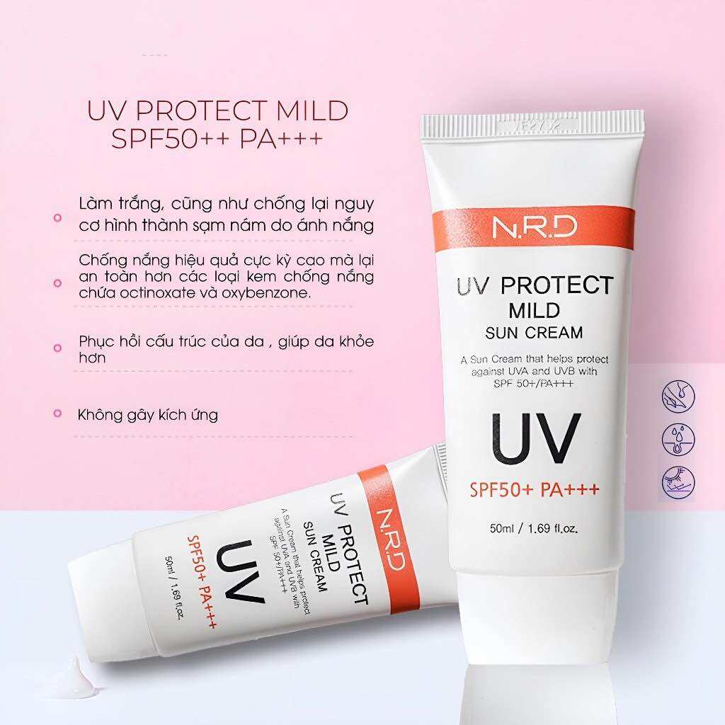 Kem chống nắng thế hệ mới Uv Protect Mild SPF50+ PA+++ chính hãng  Hàn Quốc