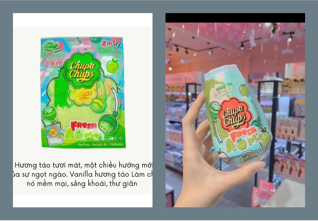 Combo sáp thơm + túi thơm Chupa Chups