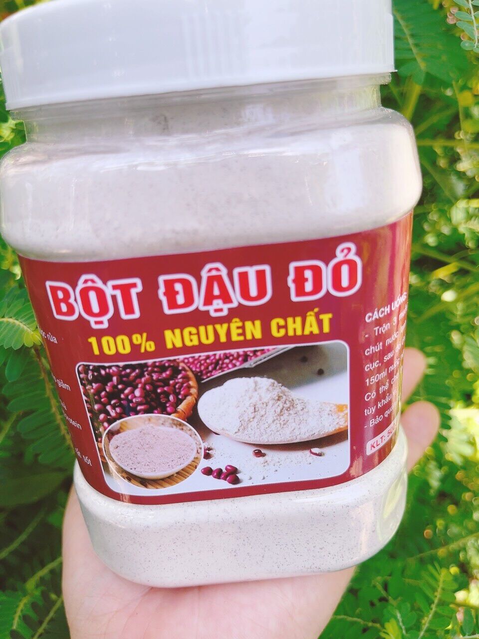 Bột đậu đỏ nguyên chất 100% đắp mặt - tẩy da chết hộp 500gr