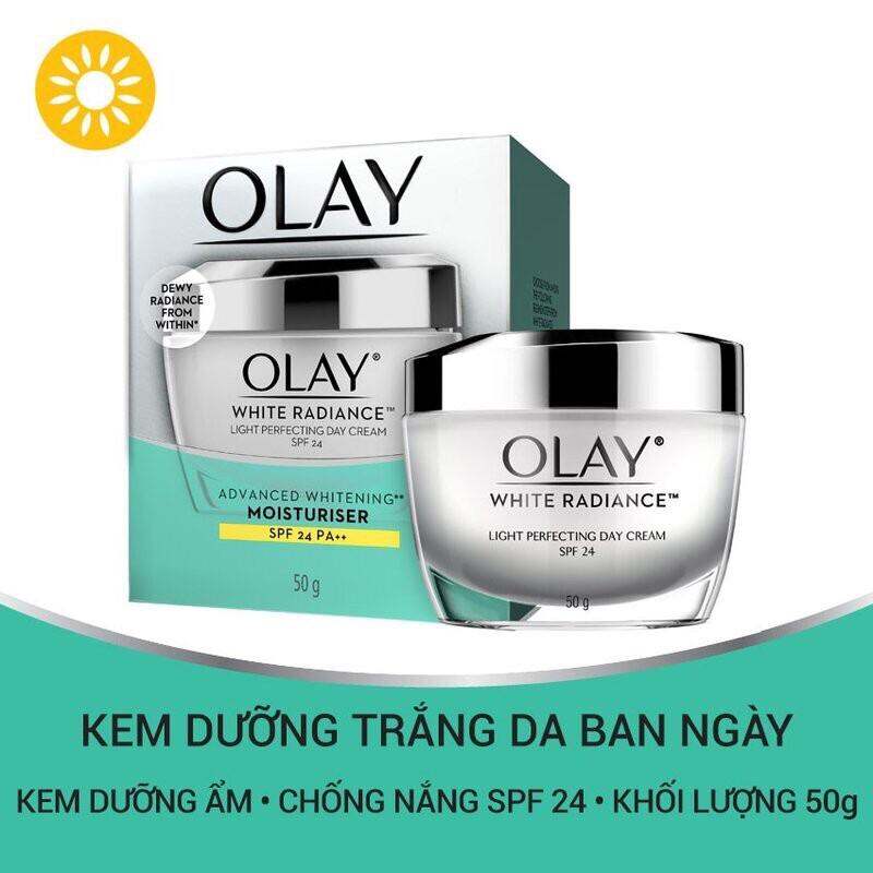 Kem Dưỡng Olay White Radiance Day Cream SPF24 Sáng Da Ban Ngày 50g