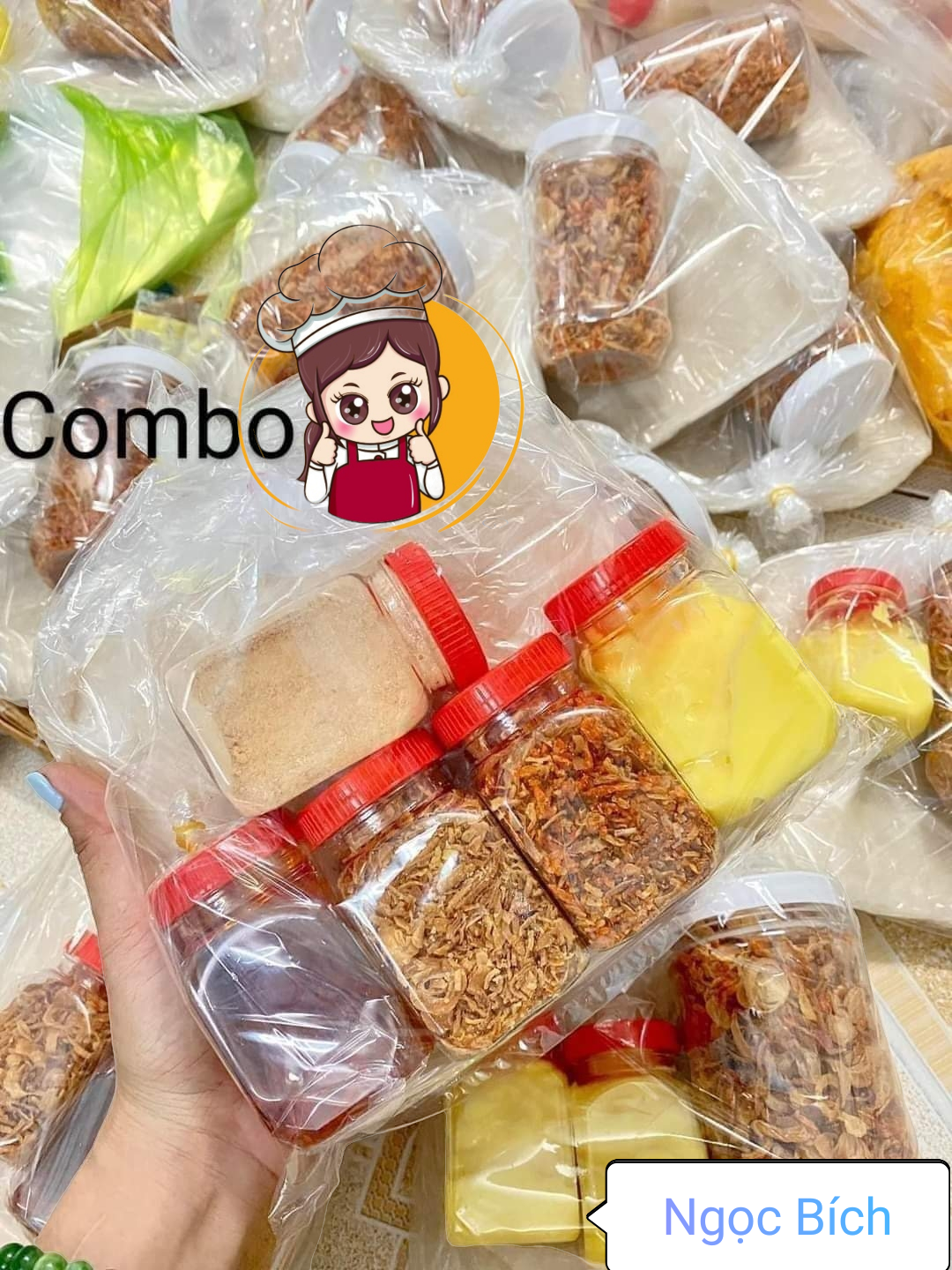 COMBO 500g bánh phơi sương + bơ+ me+ muối+ ruốc+ hành phi thơm ngon
