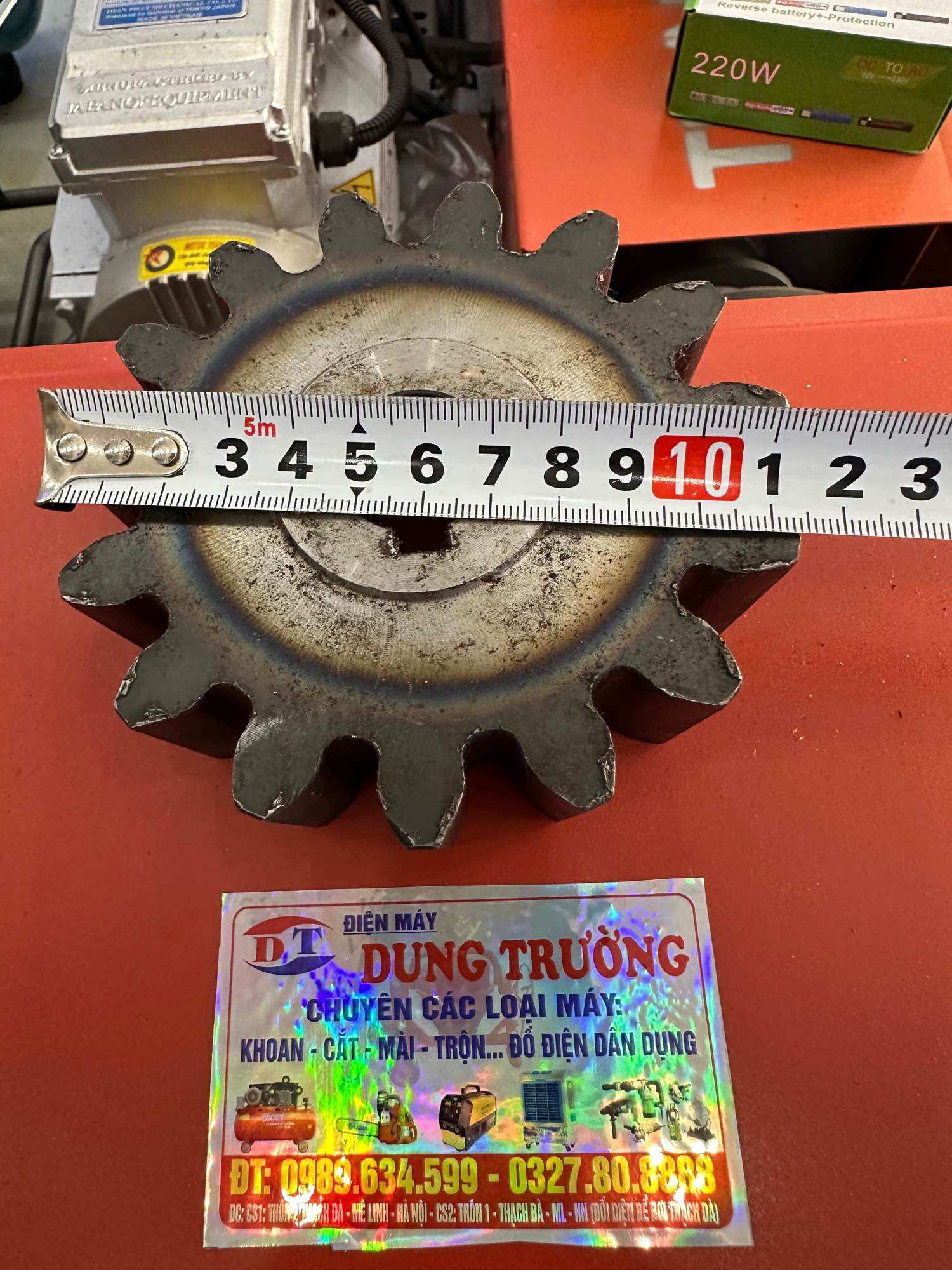 Bánh Răng Côn Máy Trộn 15 răng trục 2,3mm