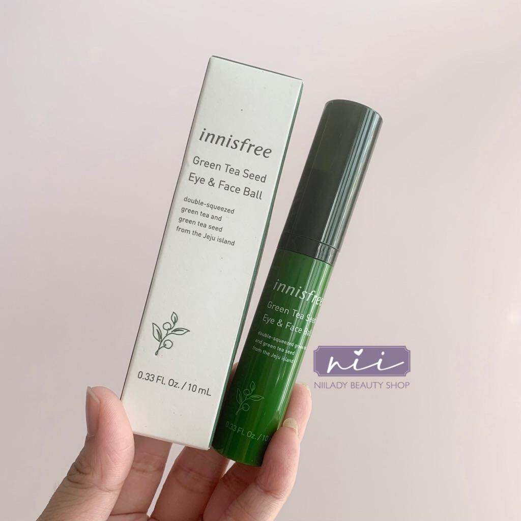 Lăn Dưỡng Mắt Innisfree Green Tea Seed Eye & Face Ball 10ml