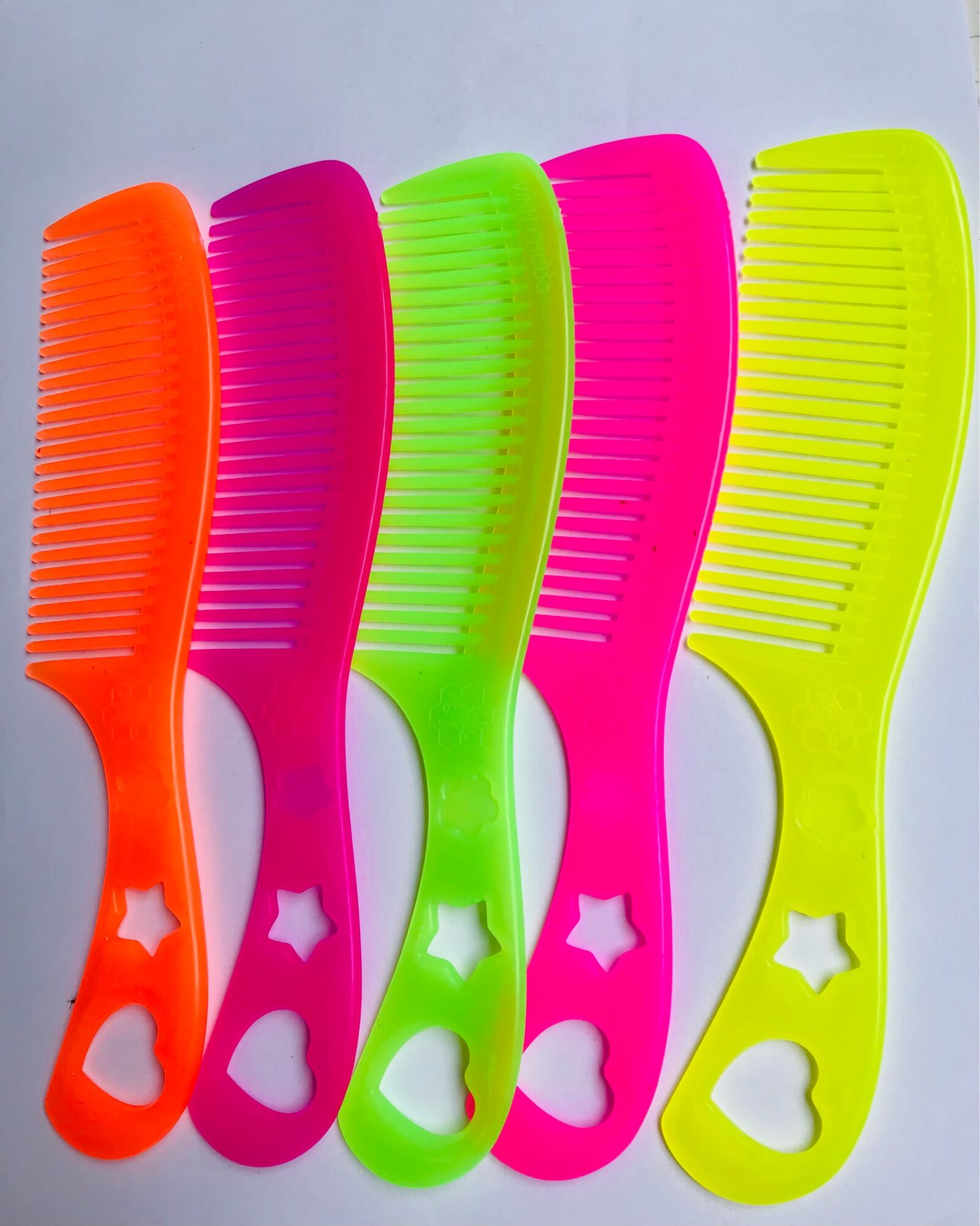 Lốc 10 Cây Lược Cán Ngôi Sao Lớn (dài 19cm)