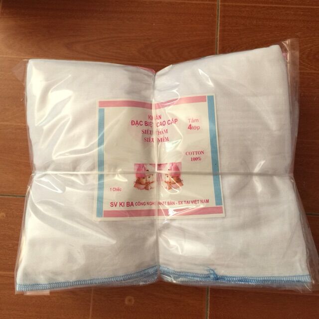 Set 10 Khăn Sữa Cho Bé KiBa 4 lớp