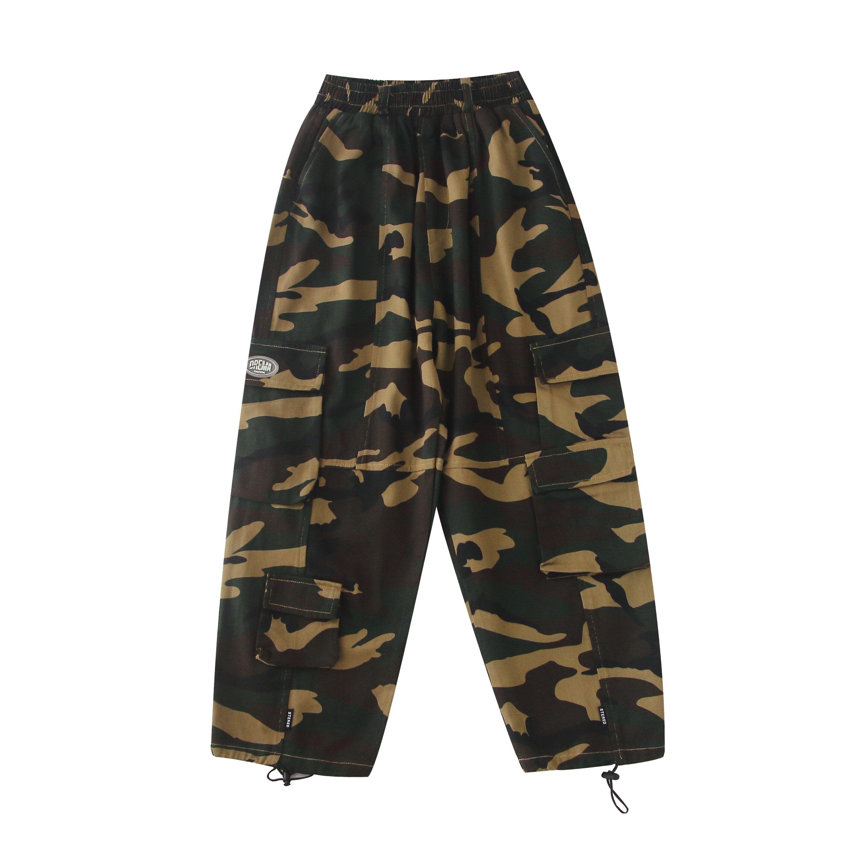 Bộ trang phục khiêu vũ camo phong cách hip hop dành cho trẻ em bộ quần áo biểu diễn khiêu vũ jazz ngắn tay cho bé trai và bé gái