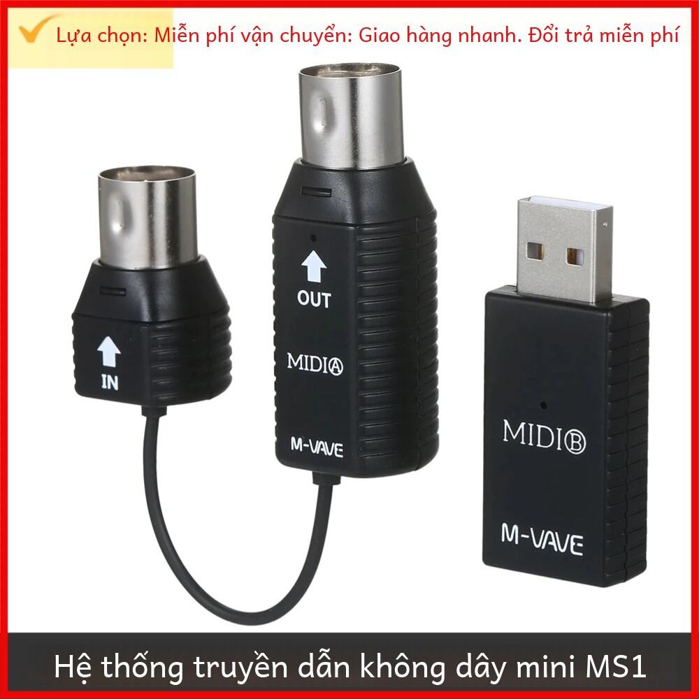 Bộ Chuyển Đổi MIDI Truyền Dẫn Không Dây Mini M-VAVE MS1 - Plug And Play Cho Điện Thoại Thông Minh Và Hệ Thống Windows