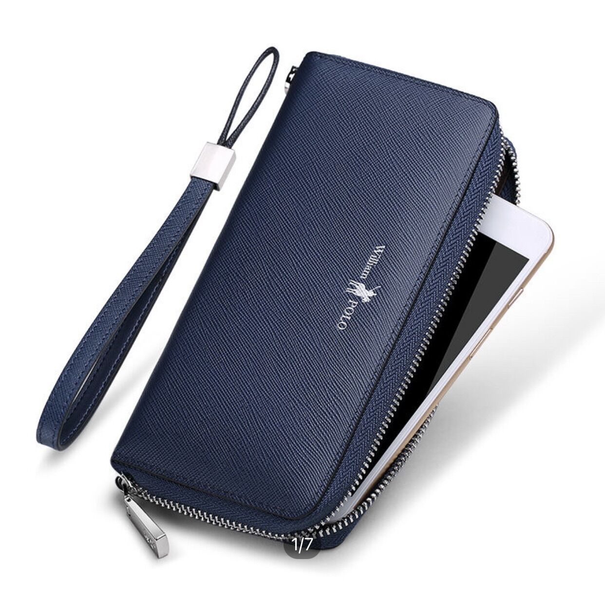 Ví nam POLO 300 Clutch William Polo Ví dài khóa kéo cầm tay Bảo hành 12 tháng