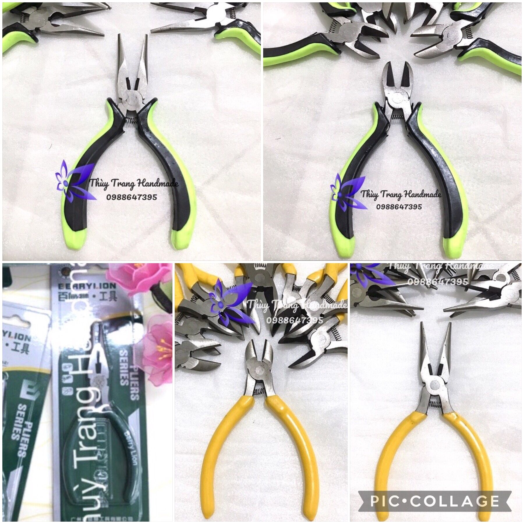 Kềm cắt và uốn kẽm làm hoa voan, đồ handmade