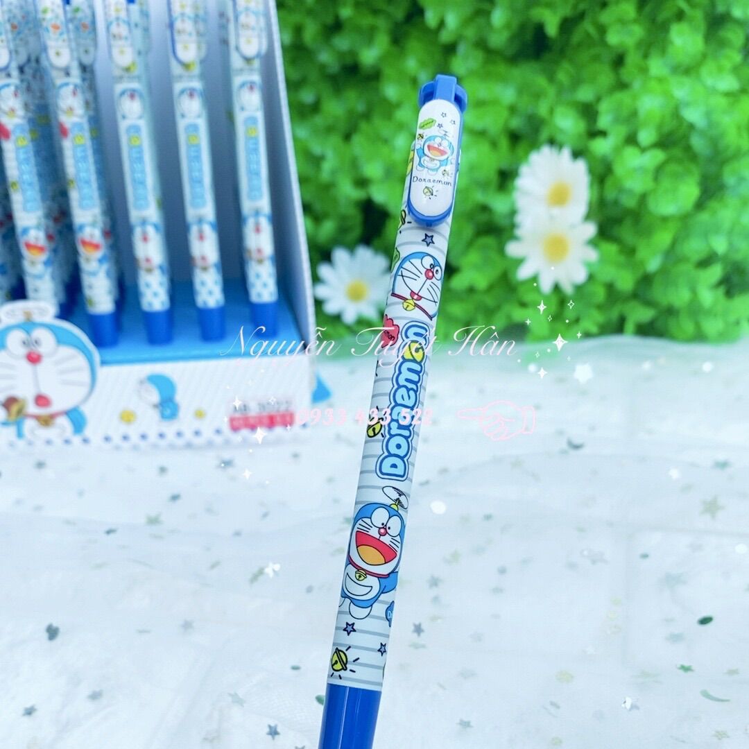Bút viết bi mực xanh Doremon Doraemon