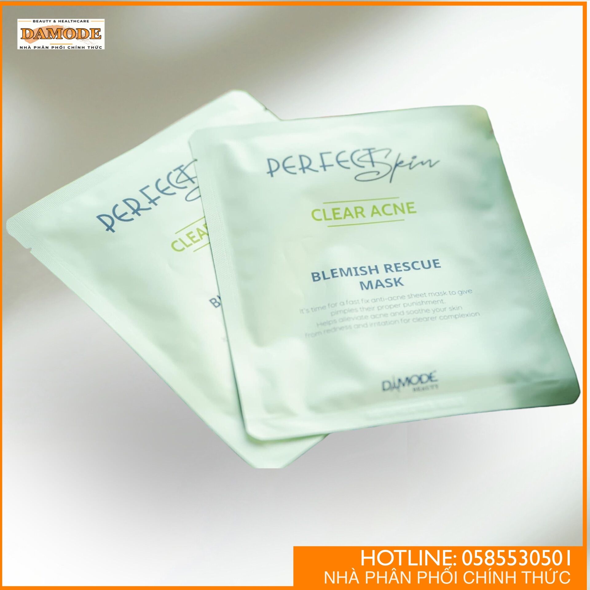 Mặt nạ tinh chất cô đặc cho da dầu mụn blemish recue mask - damode