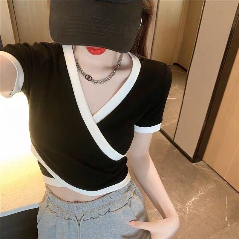 ÁO ĐẮP CHÉO PHỐI VIỀN XINH CT1