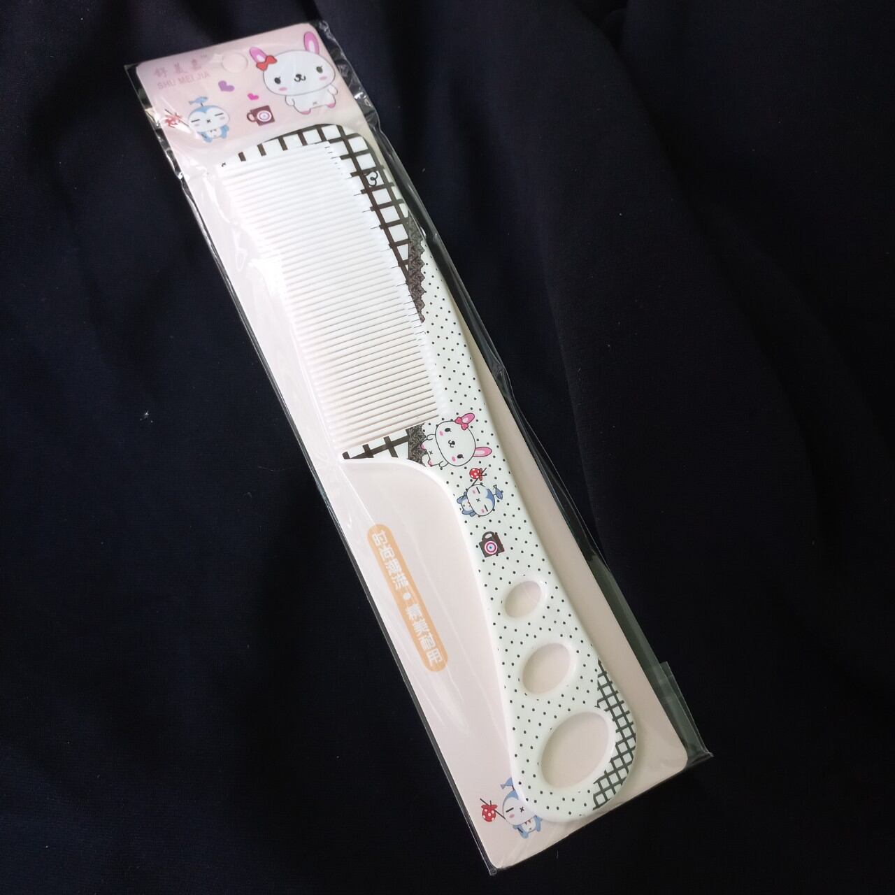 Lược chải tóc cán 3 lỗ mã 1803-2 (dài 21cm)