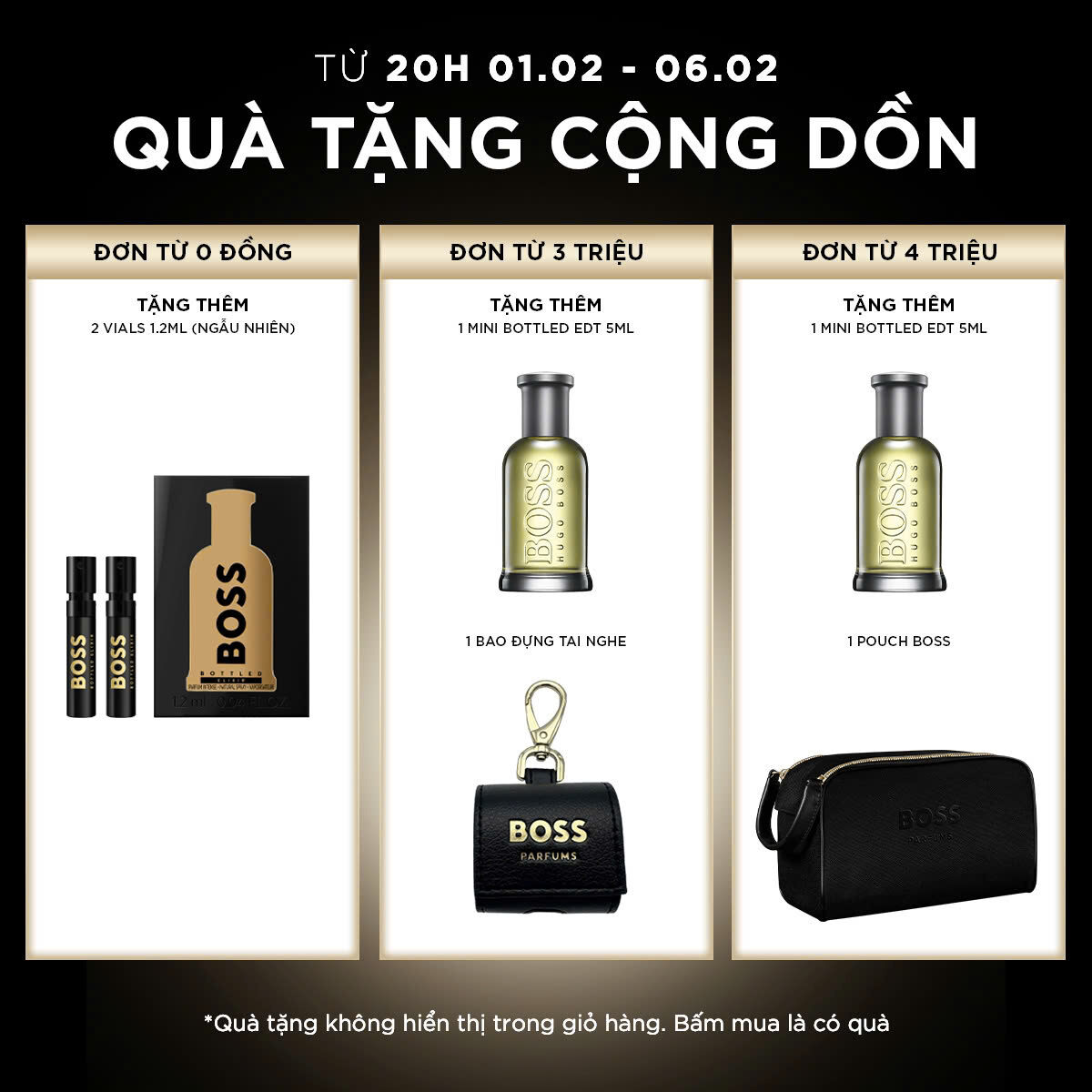 [VALENTINE SALE | MUA 2 GIẢM 8% + VOUCHER ĐẾN 20% + QUÀ ĐẾN 3 TRIỆU] Nước hoa Nam BOSS Bottled EDP 200ml