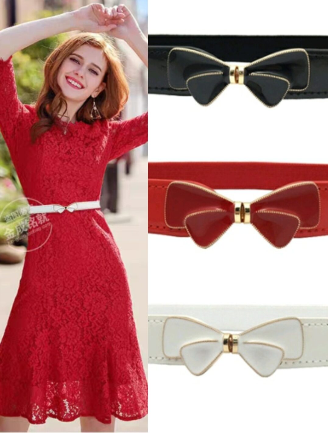 Thắt lưng dây nịt đai váy nịt bụng nữ bản nhỏ 2cm