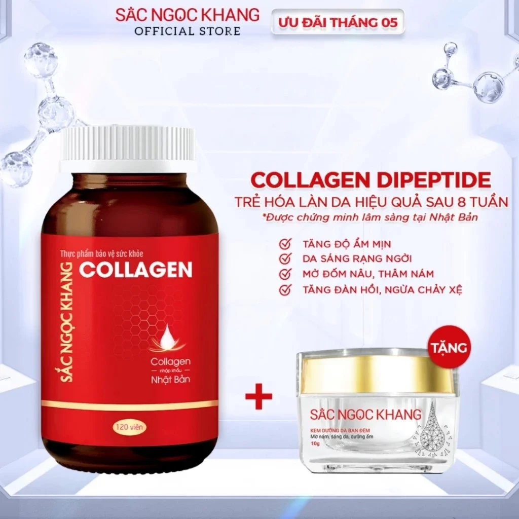 Viên uống Collagen Sắc Ngọc Khang 120 viên