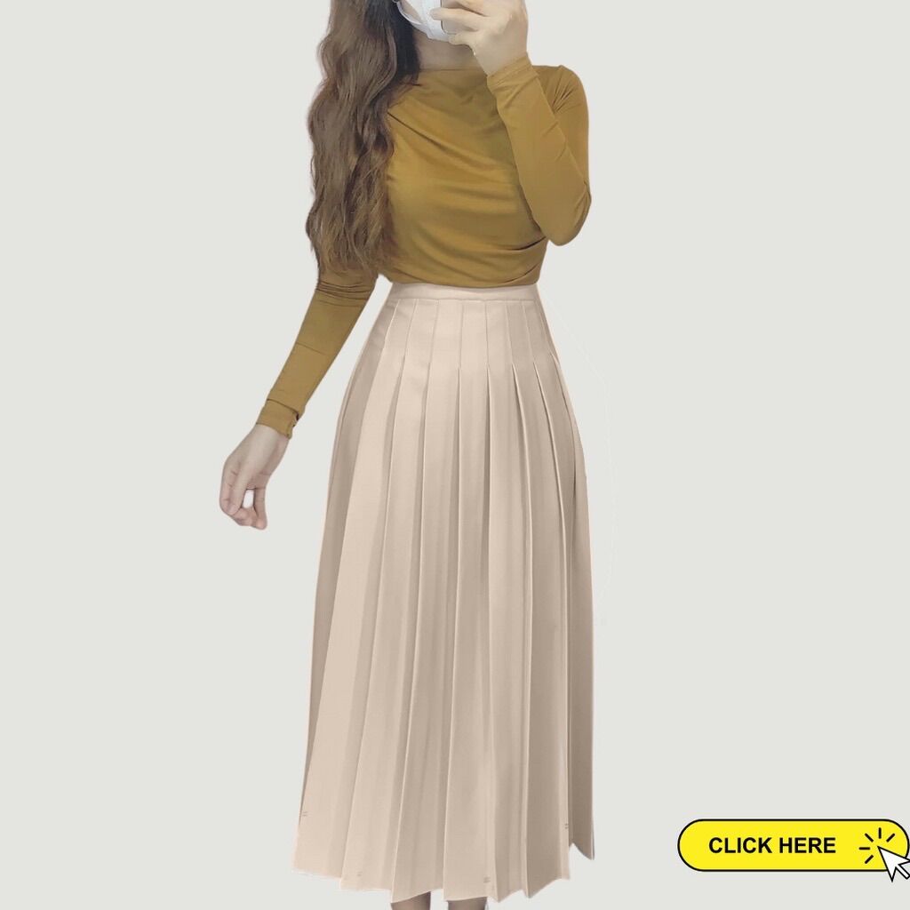 Váy xếp ly Hàn quốc siêu hách dáng