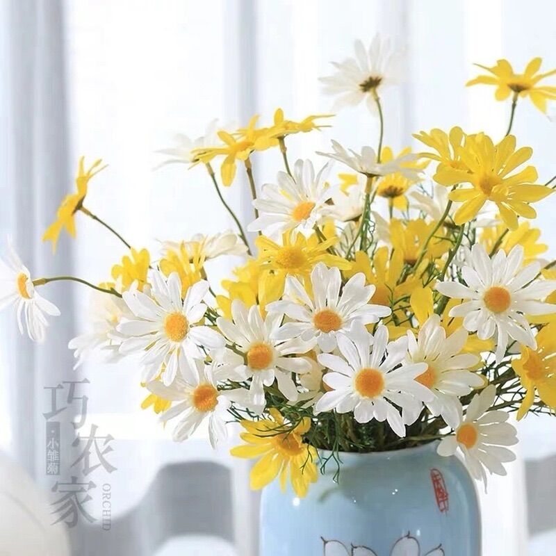🌺 🍁 Hoa cúc họa mi, cúc đông tiền ,hoa giả lụa đẹp