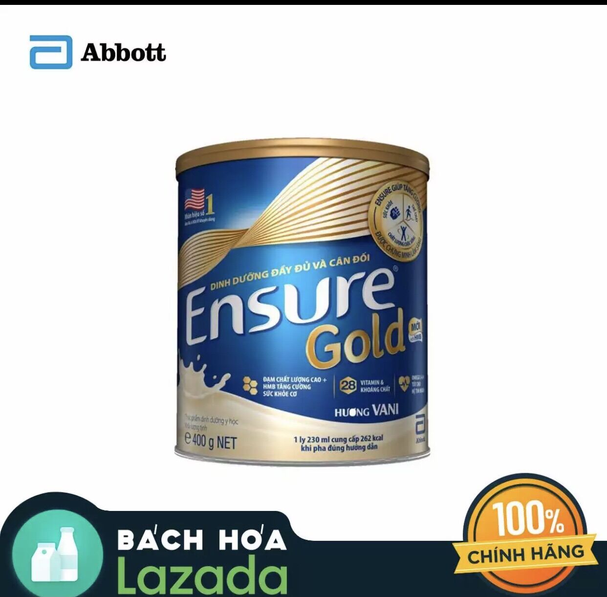 Sữa bột abbott ensure gold 400g hương vani