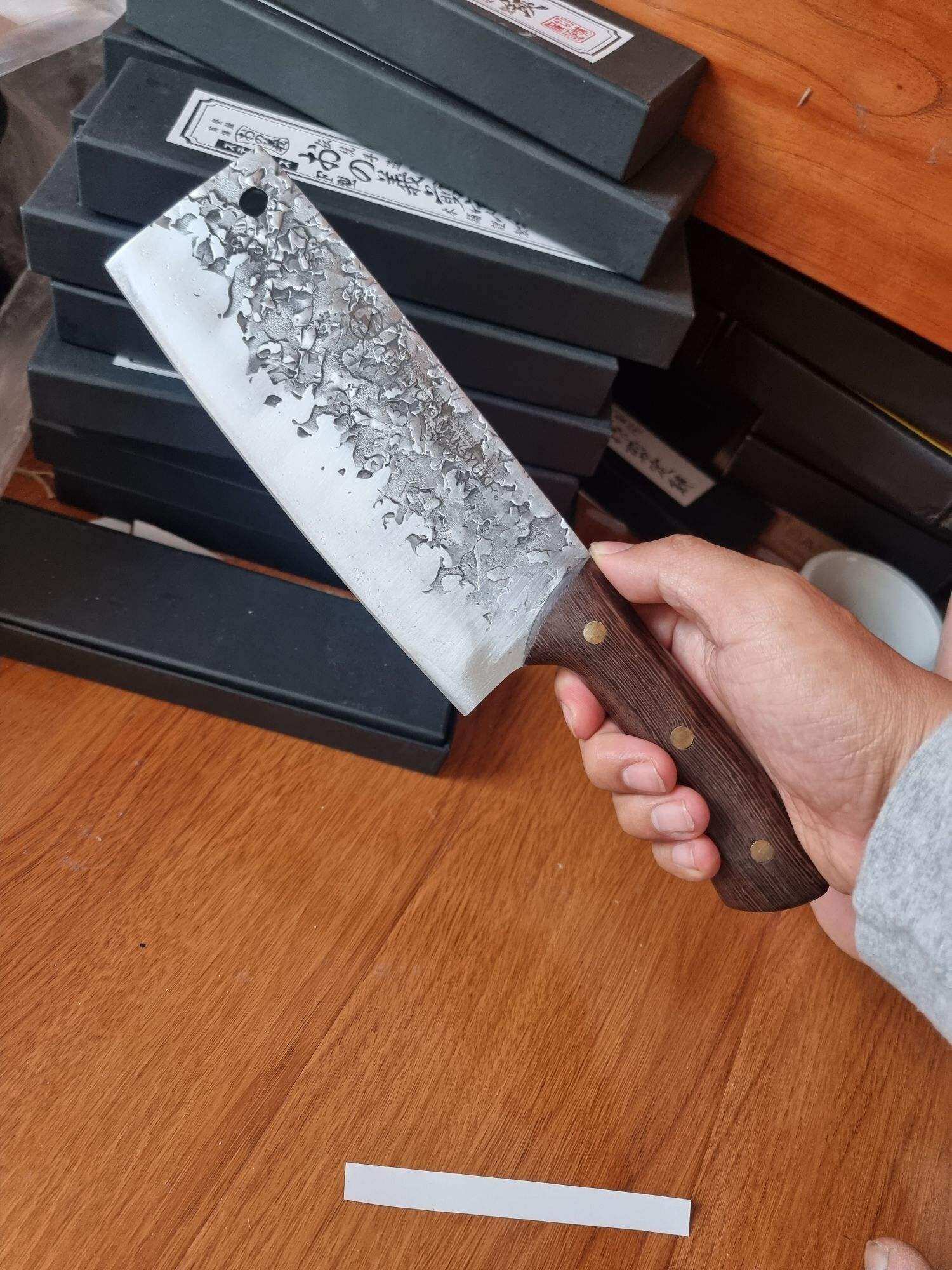 Dao bếp mũi vuông Takyuki Nhật bản, hàng bãi, sắc, đẹp