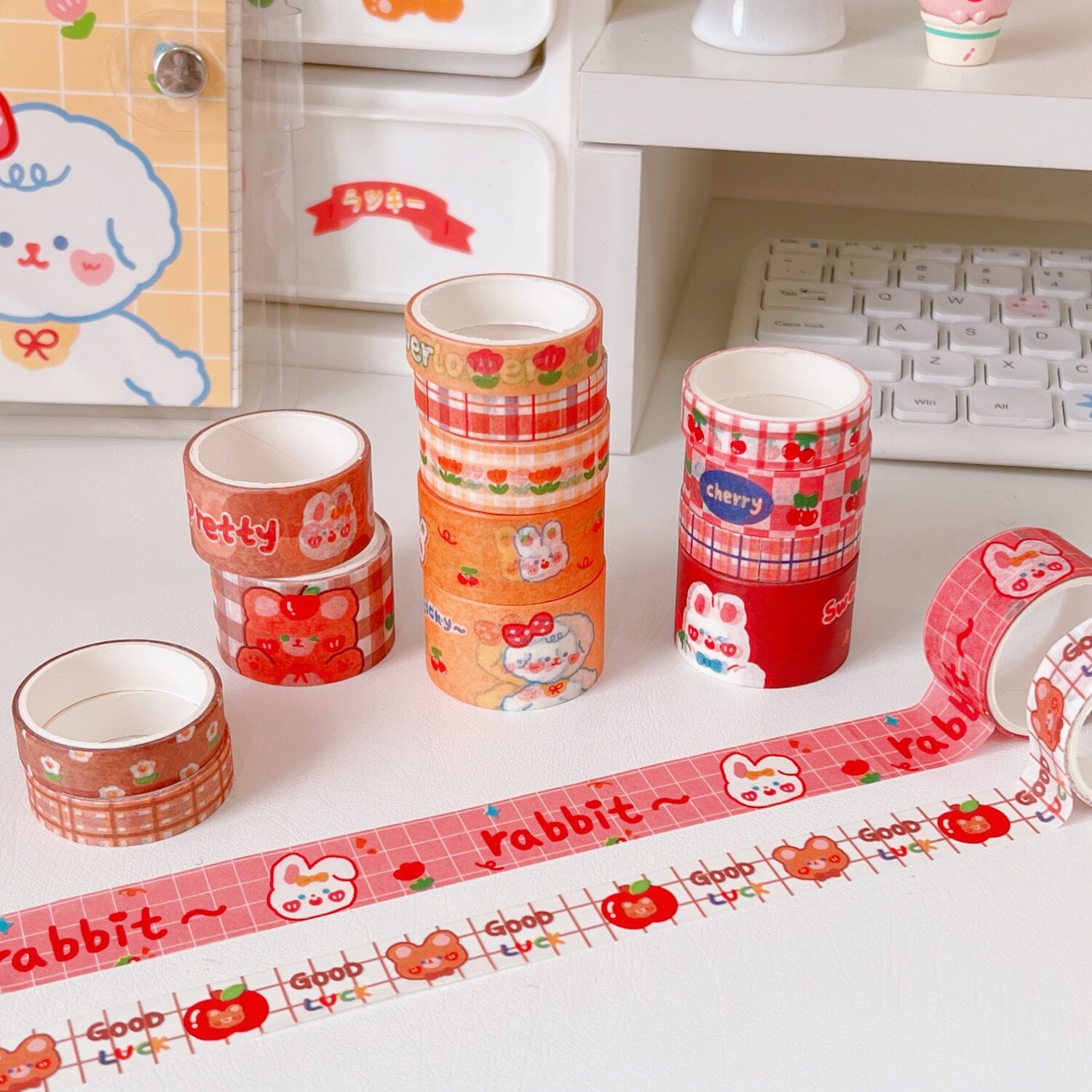 Set 5 cuộn băng dính washi tape