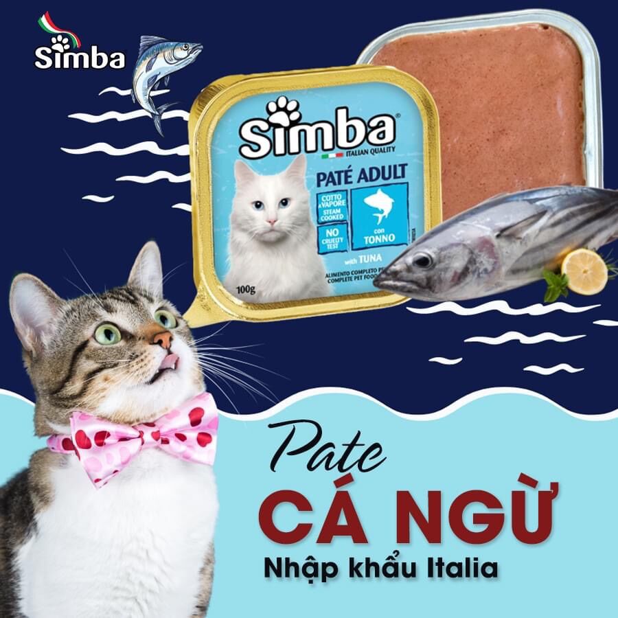 Pate Simba dinh dưỡng cao cấp cho chó mèo (Monge, Ý)