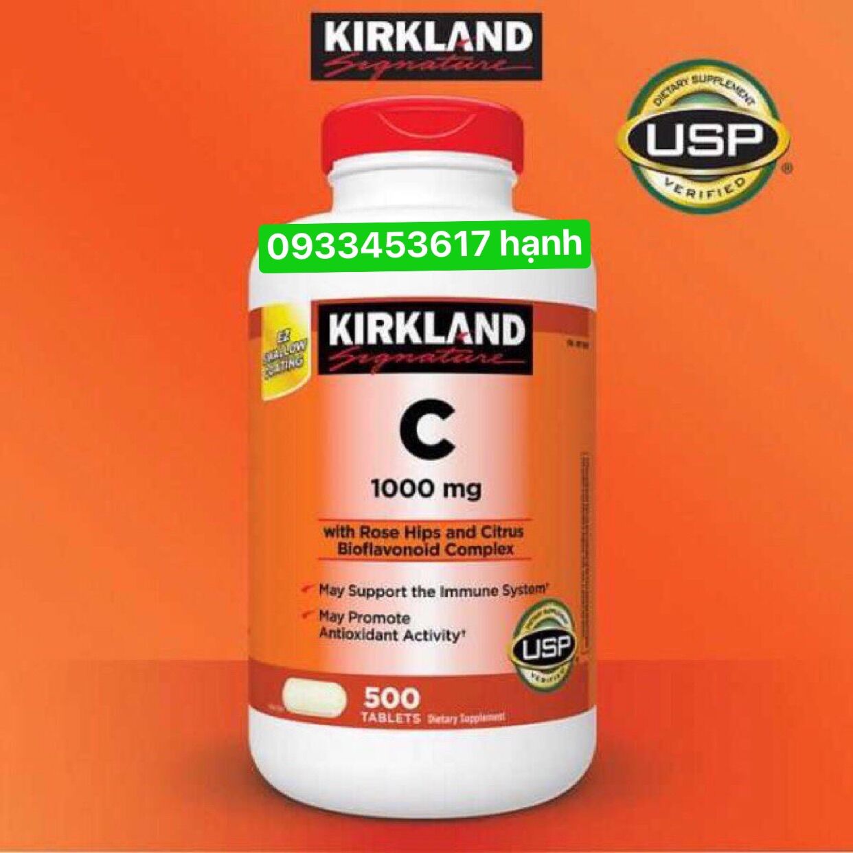 Vitamin c 1000mg 500 viên kirkland