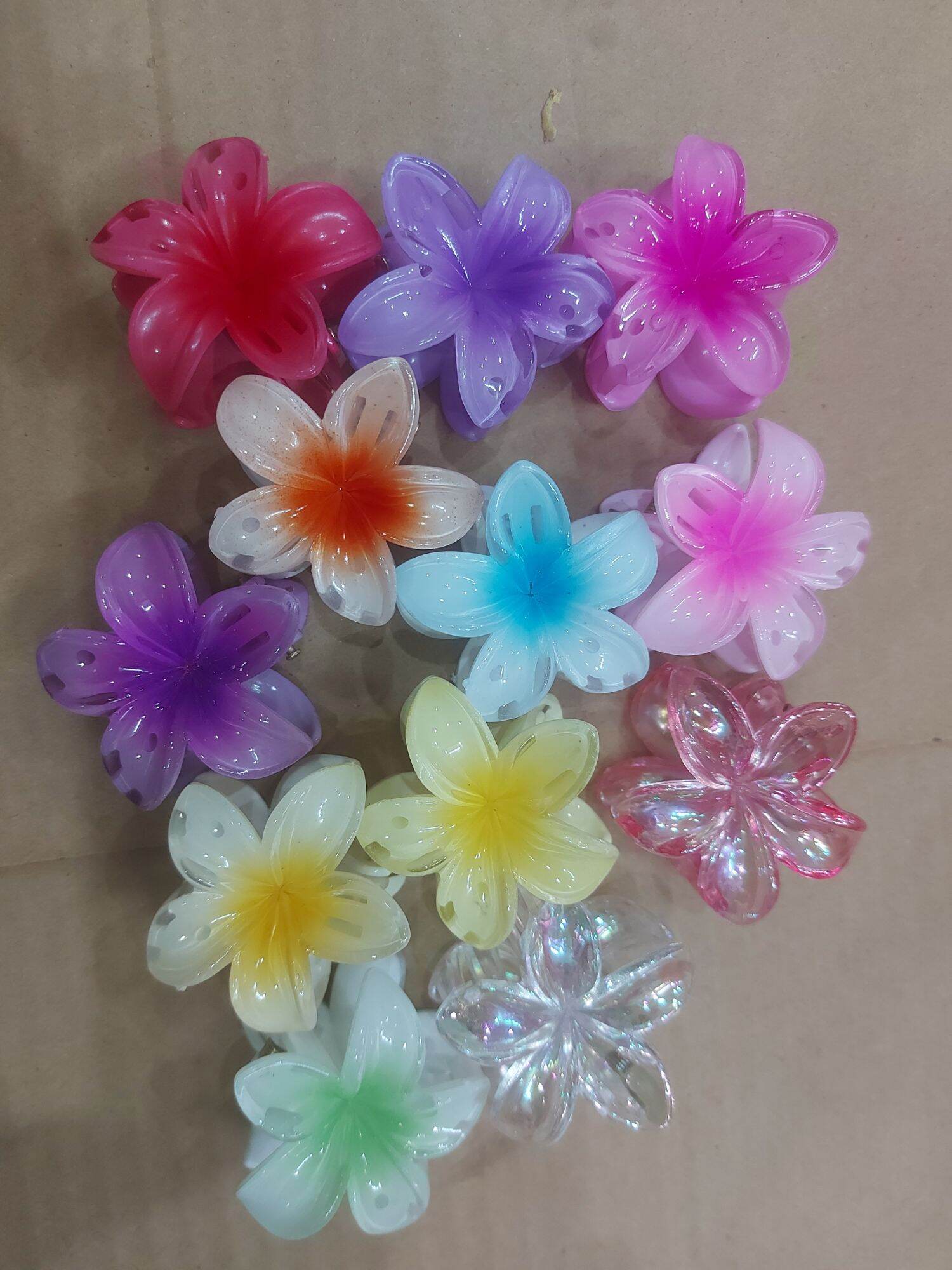 Kẹp tóc càng cua hoa sứ 4cm mini