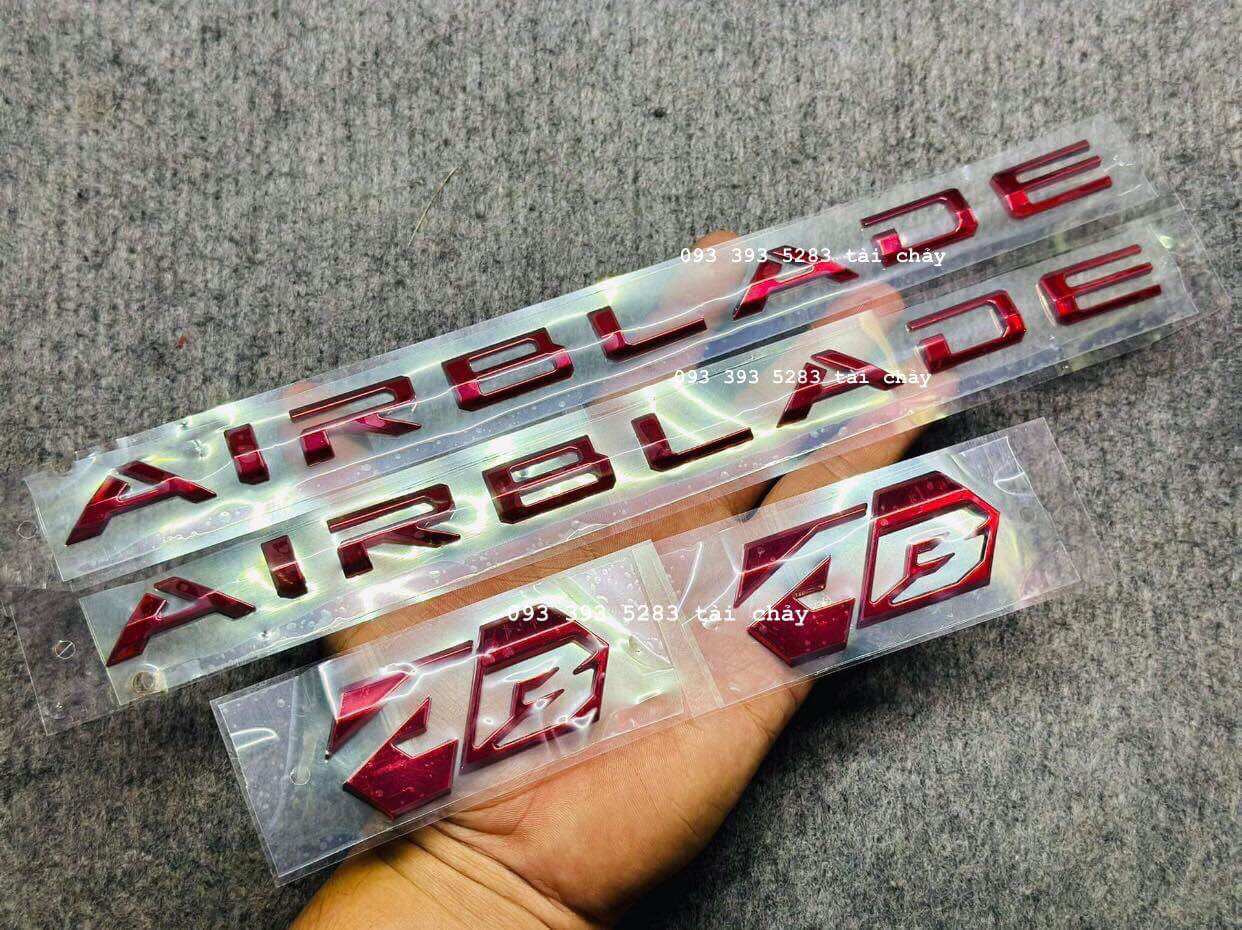 Tem nổi air blade + logo ab đỏ 2020 - 2023